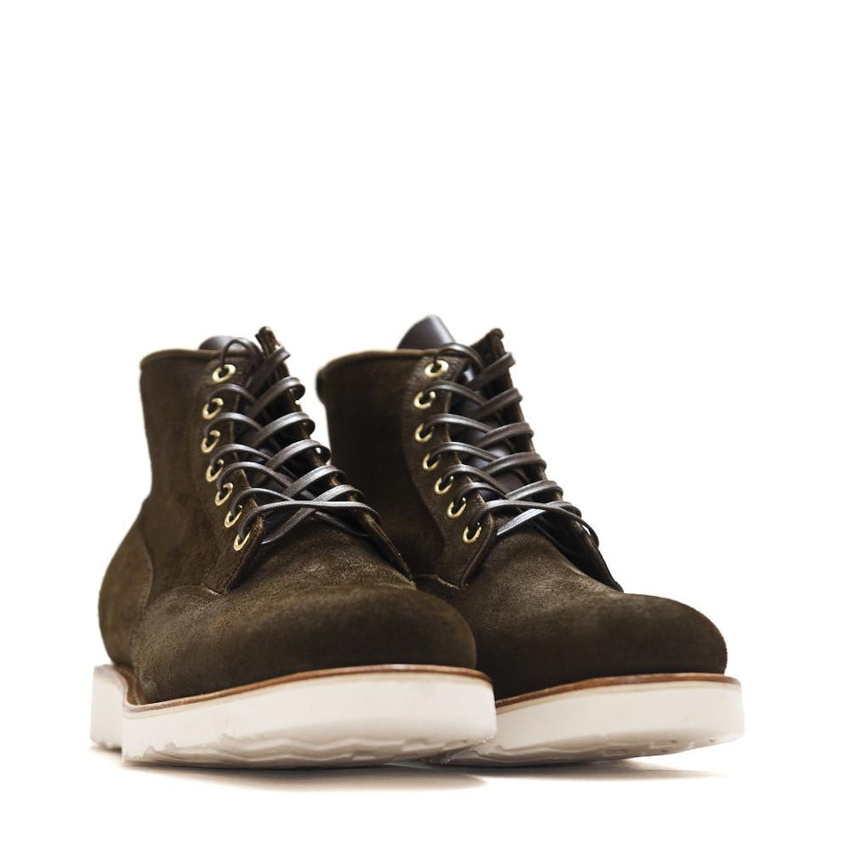 Viberg Mushroom Chamois Roughout Scout Boot at shoplostfound in Toronto, product shot