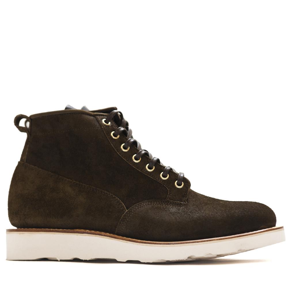 Viberg Mushroom Chamois Roughout Scout Boot at shoplostfound in Toronto, profile