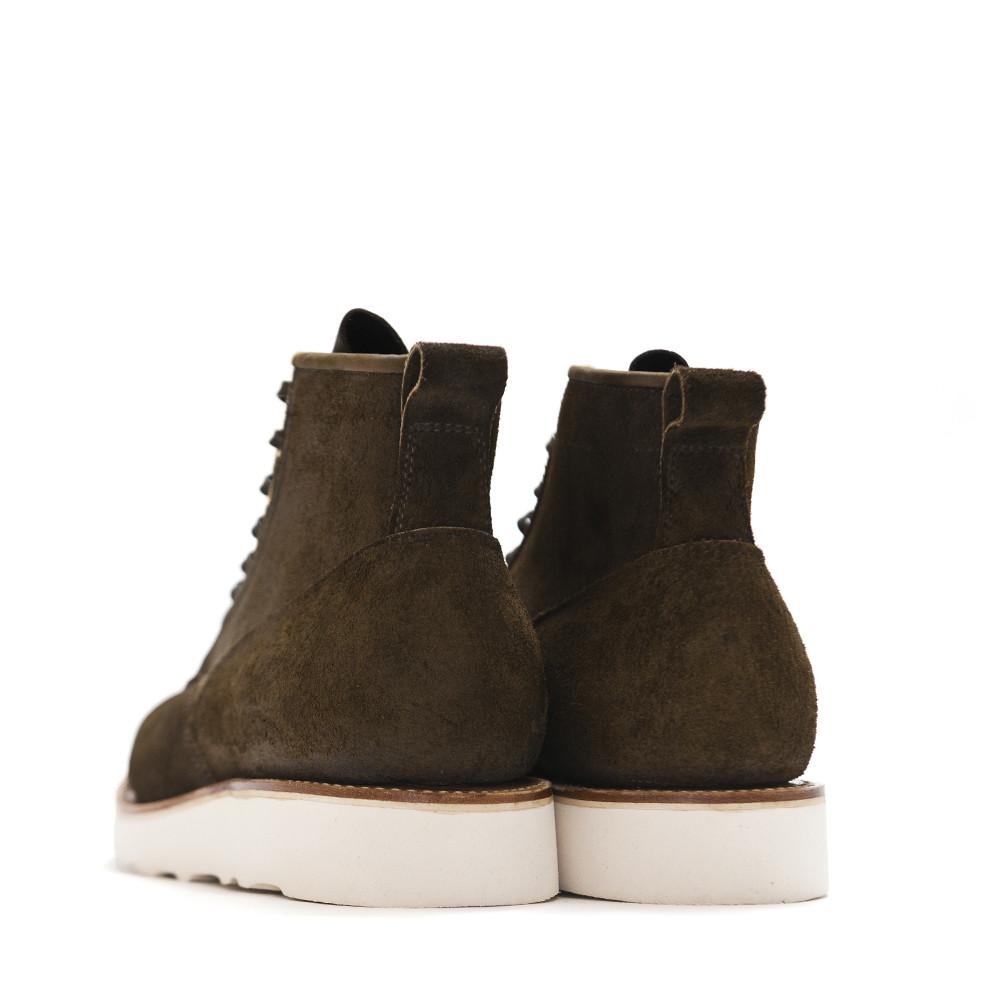 Viberg Mushroom Chamois Roughout Scout Boot at shoplostfound in Toronto, back