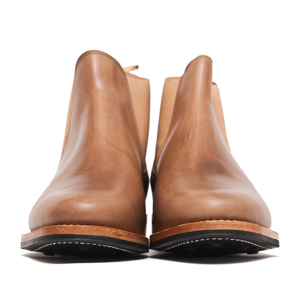 Viberg Natural Chromexcel Chelsea Boot at shoplostfound, front