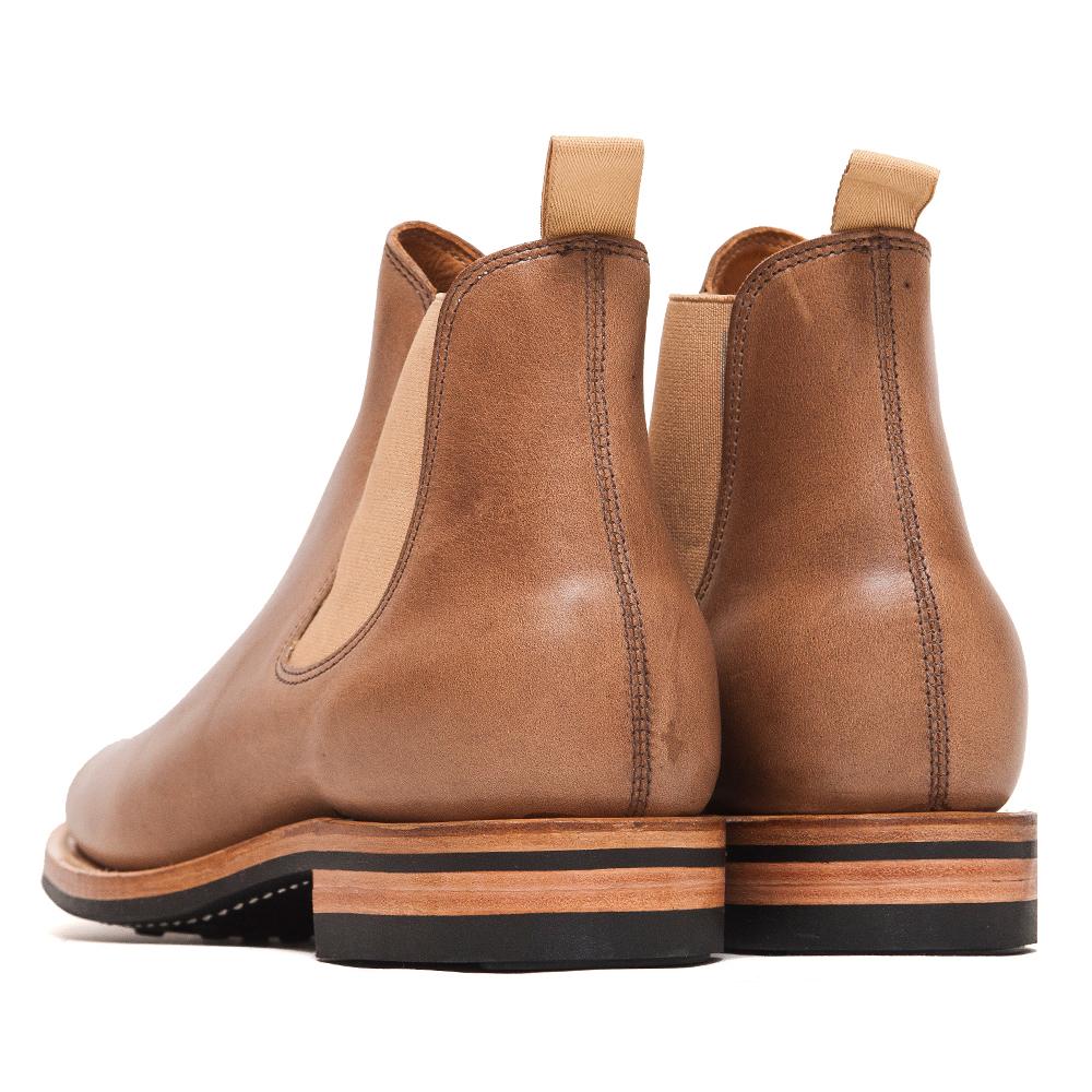 Viberg Natural Chromexcel Chelsea Boot at shoplostfound, back