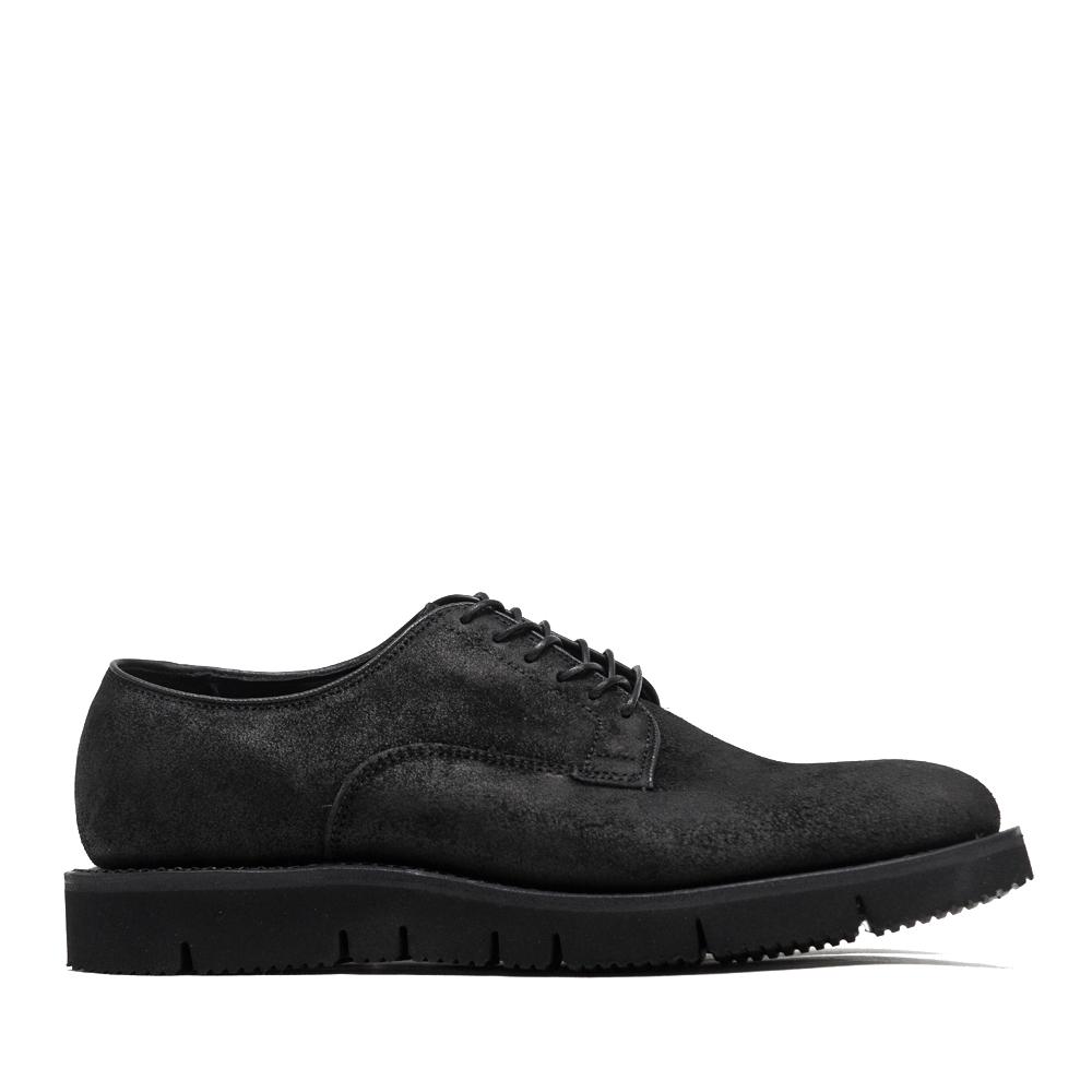 Viberg Reverse Black Camel Derby Shoe at shoplostfound, side