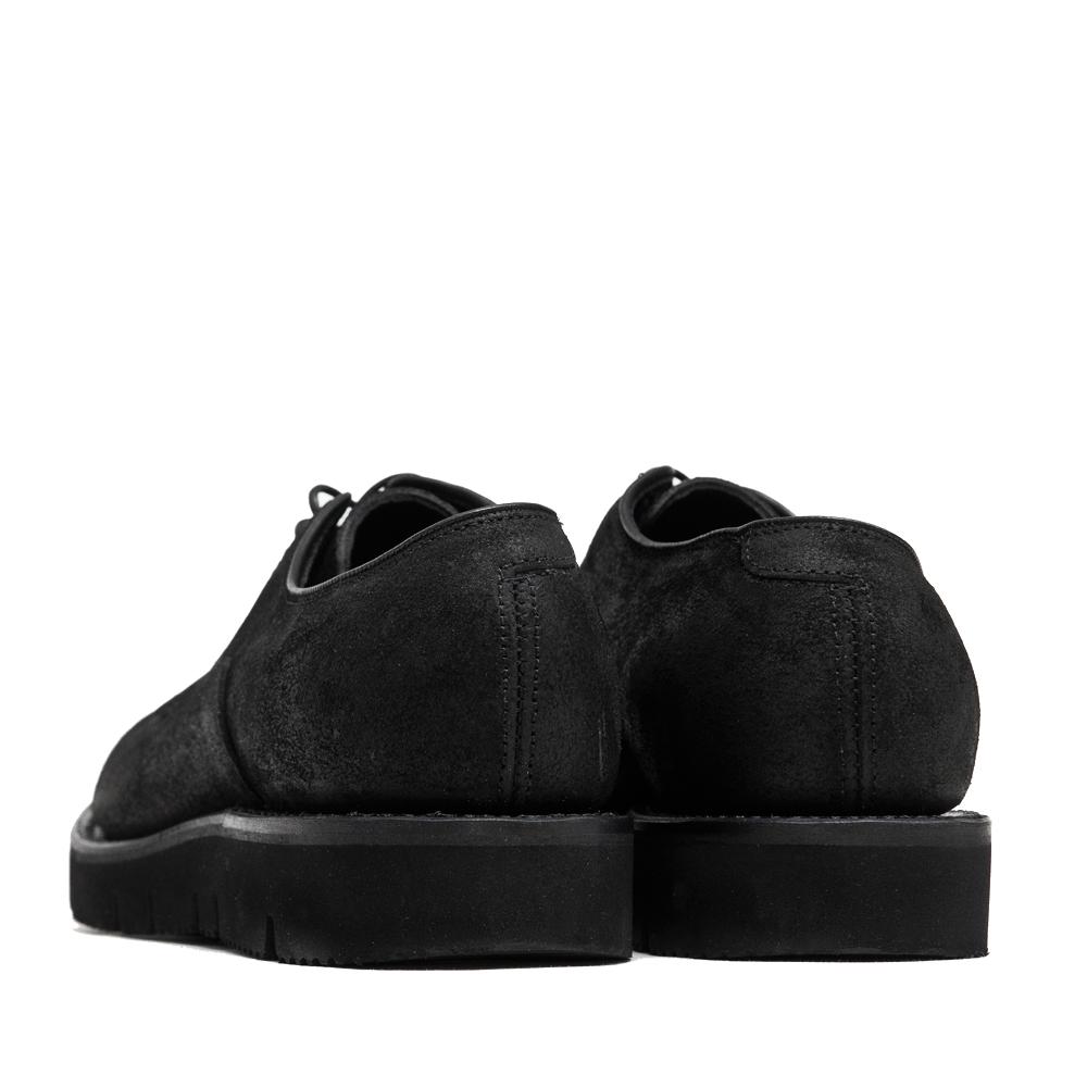 Viberg Reverse Black Camel Derby Shoe at shoplostfound, back