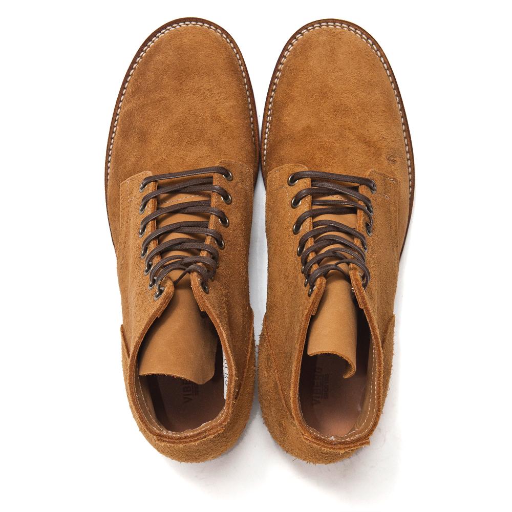 Viberg Sand Nubuck Service Boot at shoplostfound, top