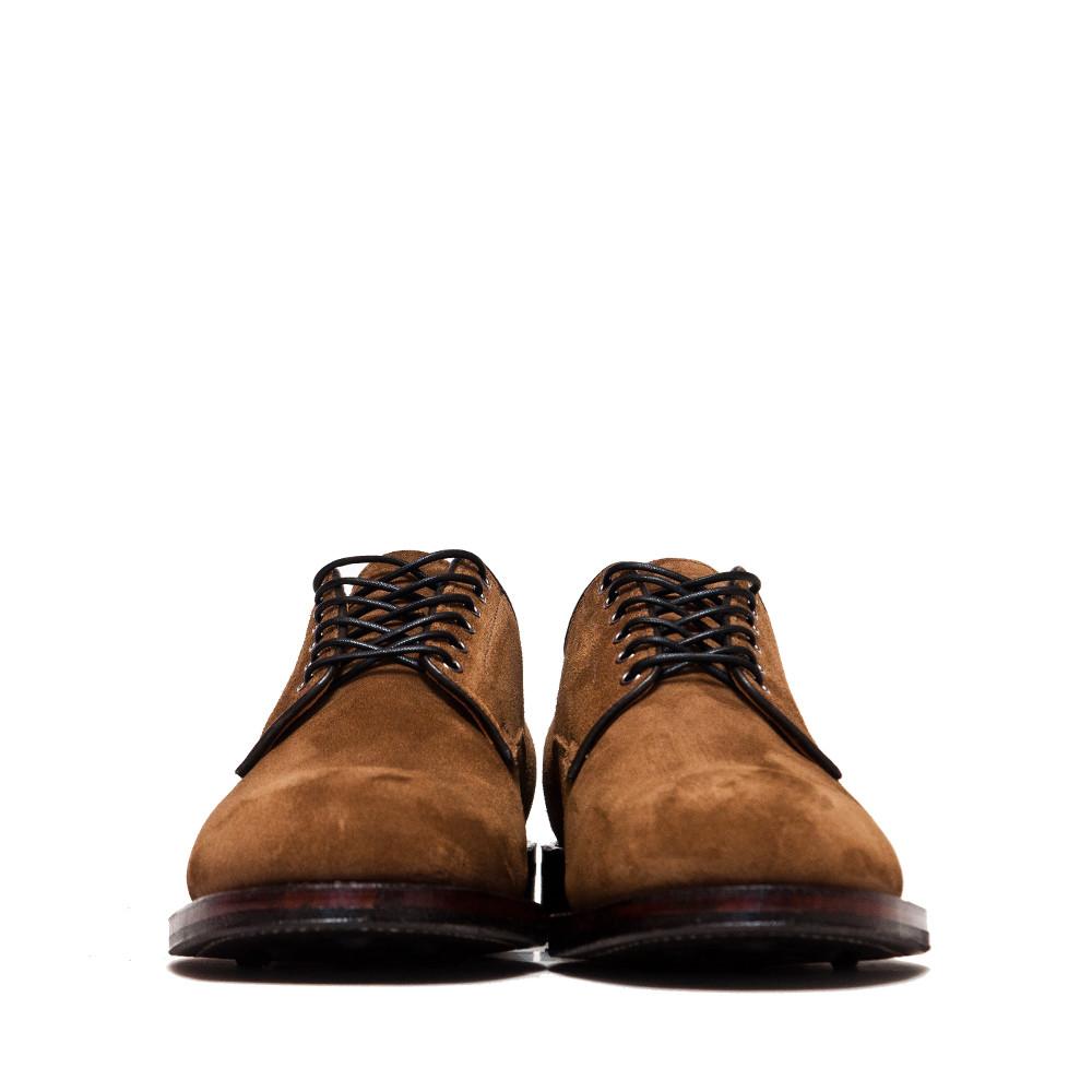 Viberg Snuff Suede Derby Shoe at shoplostfound, front