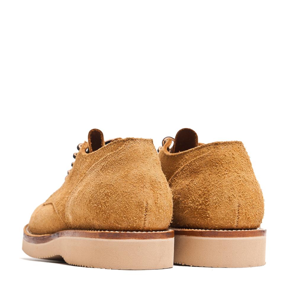 Viberg Wheat Oxford Roughout at shoplostfound, back