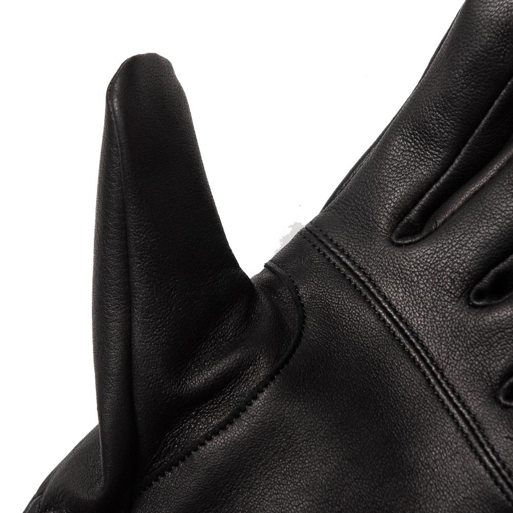 Victor Academy The Dress Glove Black at shoplostfound, detail